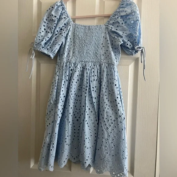 English Factory Eyelet Scallop Edge Dress - Picture 2 of 6